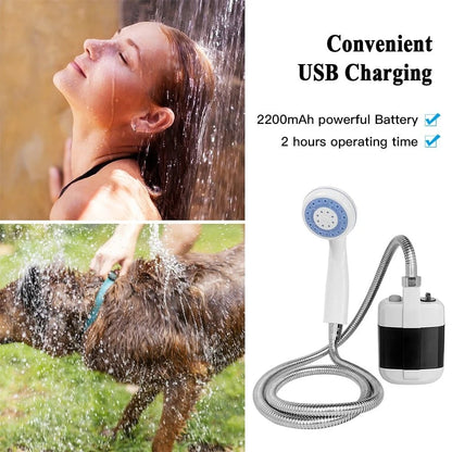 ⏰Up to 70% off today only!🚿 Stay Fresh Outdoors✨ Portable Camping Shower with Adjustable Flow – For Easy & Convenient Outdoor Cleaning!