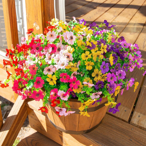 💐Buy More Save More! Artificial Violet Silk Flowers – 6 Colors, Perfect for Home & Wedding Decor