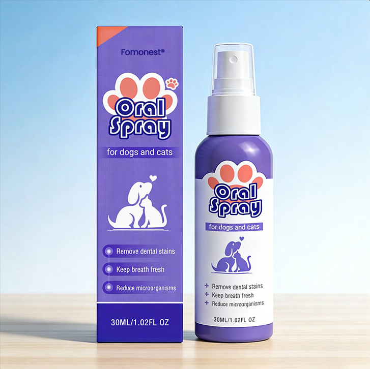 ⏰75% OFF ends soon! Fomonest® Pet Oral Spray ✅ Freshen Breath, Remove Tartar & Prom gum regeneration, stabilize teeth 🦷-$AC