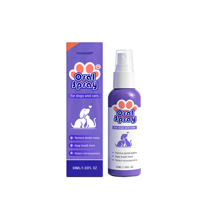 ⏰75% OFF ends soon! Fomonest® Pet Oral Spray ✅ Freshen Breath, Remove Tartar & Prom gum regeneration, stabilize teeth 🦷-$AC