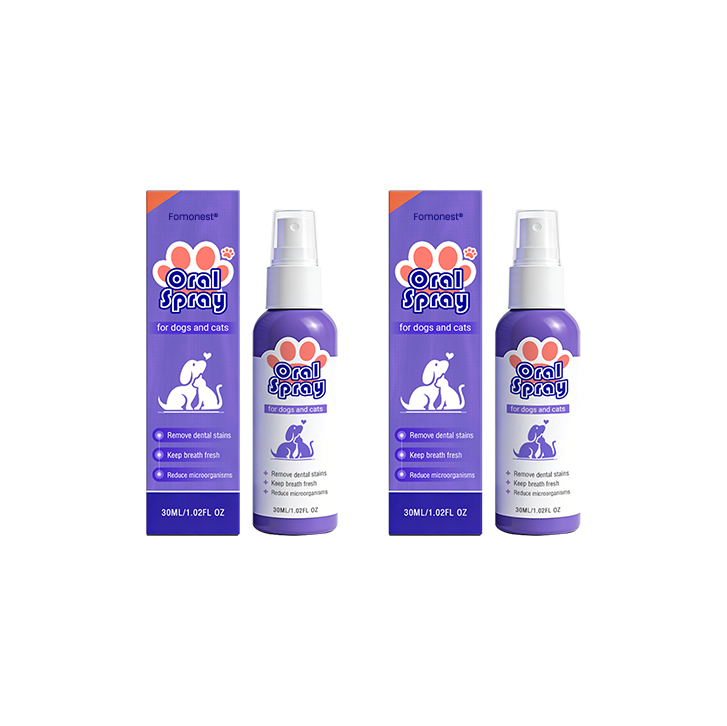 ⏰75% OFF ends soon! Fomonest® Pet Oral Spray ✅ Freshen Breath, Remove Tartar & Prom gum regeneration, stabilize teeth 🦷-$AC