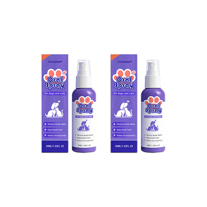 ⏰75% OFF ends soon! Fomonest® Pet Oral Spray ✅ Freshen Breath, Remove Tartar & Prom gum regeneration, stabilize teeth 🦷-$AC