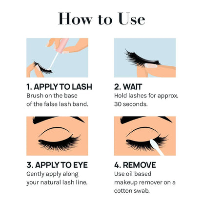 🎉 Waterproof Lash Glue 4-Pack — 33% OFF Today | Quick-Dry, All-Day Hold