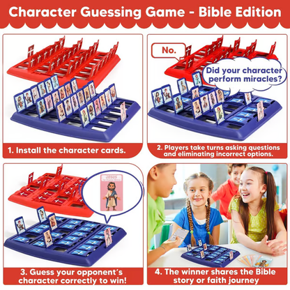 ✝️ Guess Bible Who I Am – Bible Board Game for Kids & Families | 24 Characters | Fun Christian Gift