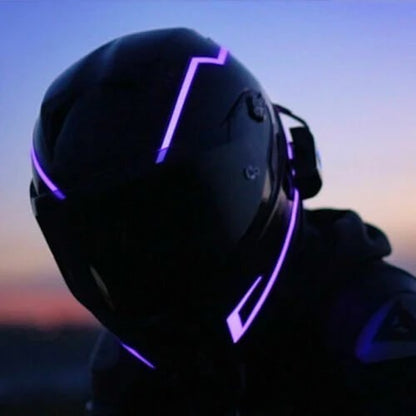 🔥🔥Motorcycle Helmet Light LED DIY Helmet LED Light Motorbike Reflective Strips