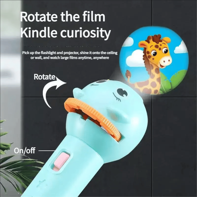🔥🔥3 Slide Films Projection Torch Light Toy 🦖--24 random patterns