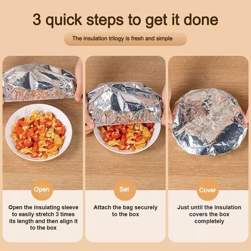 💰 Buy More, Save More! 💰 🔄 Reusable Aluminum Foil Food Covers – Keep your food warm & fresh! 🔥🍽️