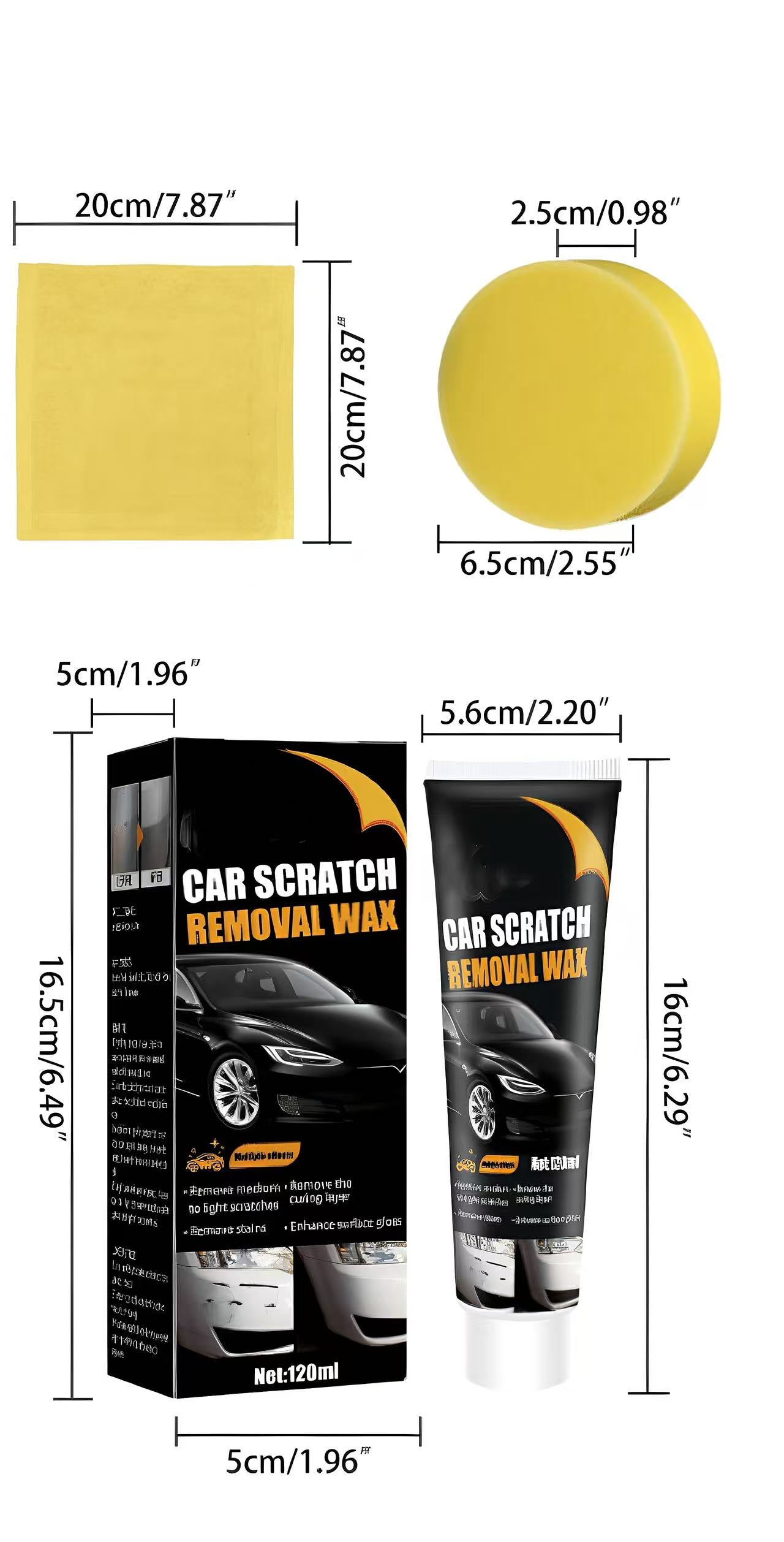 🔥Car Scratch Repair Cream – Fast & Easy DIY Fix 🚗 ( 2461 Reviews)