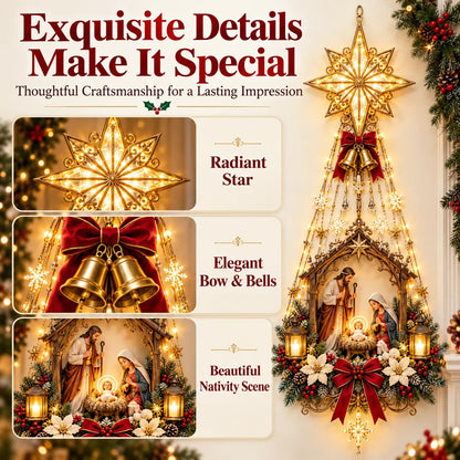 ✨ 49% OFF Nativity Wall Light -Star of Bethlehem Lighted Nativity Wall Decor – Bring the Heart of Christmas Home 🎄