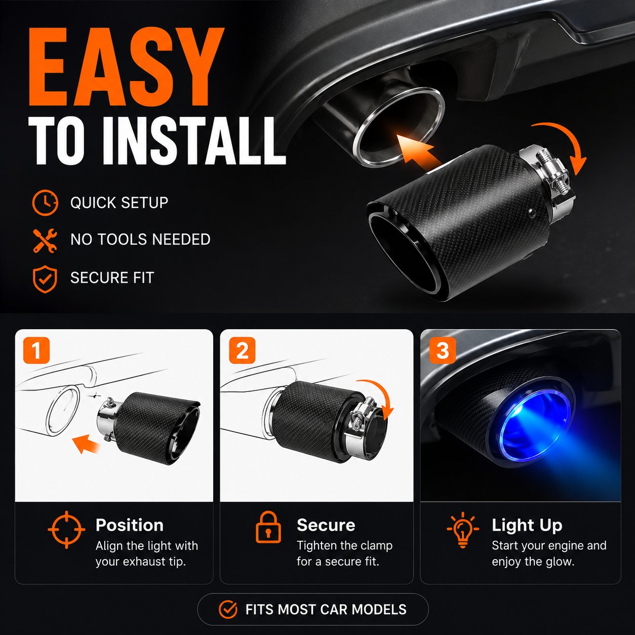 🔥 Last Day 49% OFF 🔥-fire-breathing illuminated Exhaust Pipe