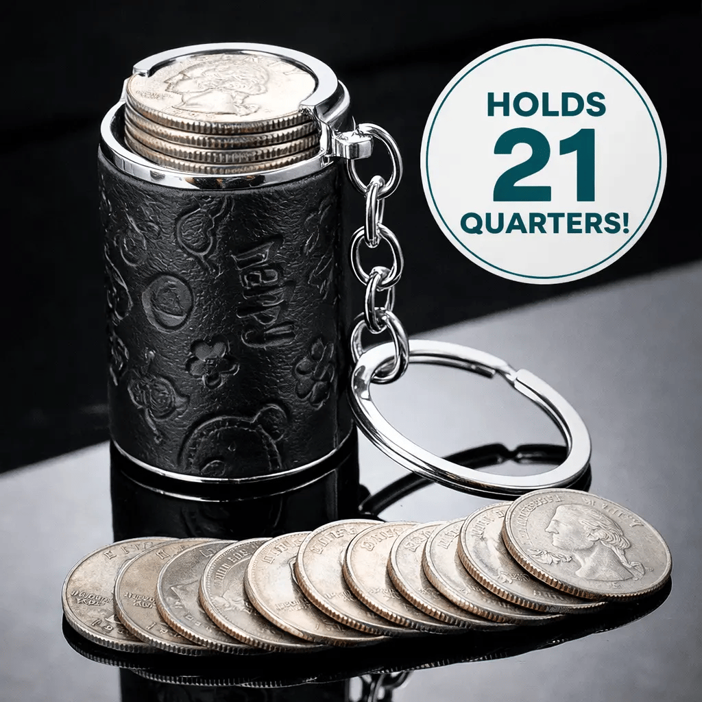 Mini Coin Storage Keychain