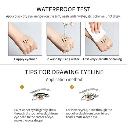 💧14-Pack Waterproof Colored Gel Eyeliner Pencil – Metallic & Shimmer Finishes, Smudge-Proof