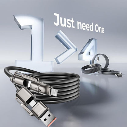 🔥 4-in-1 USB Charging Cable mFish fast charging 240W