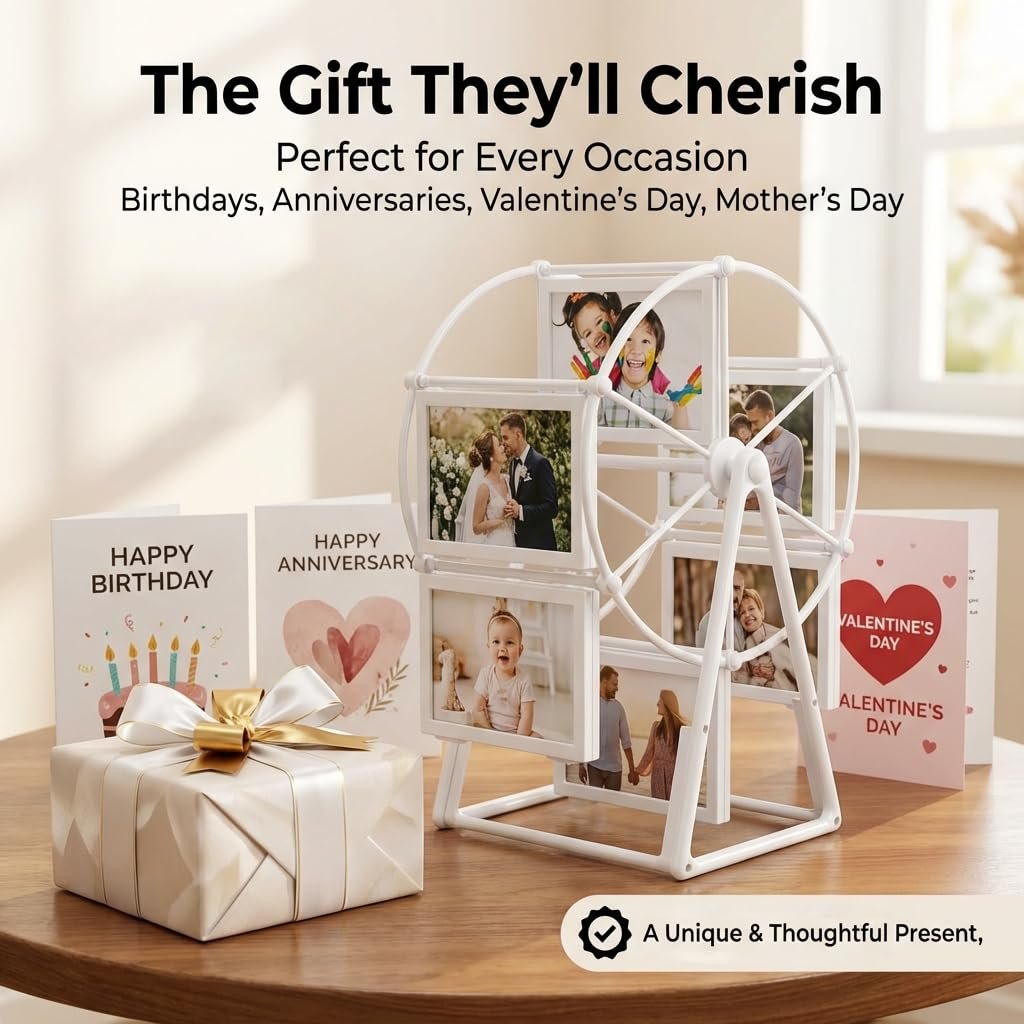 Rotating Ferris Wheel Photo Frame – Turn Your Memories Into Motion