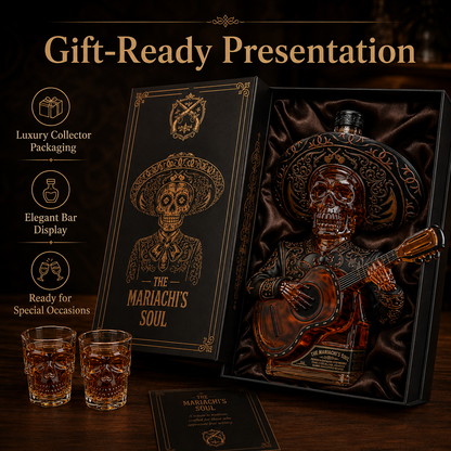 🥃 Limited-Time 50% OFF 💀 Mexican Mariachi Skeleton Decanter