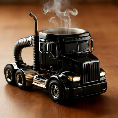 Durable Semi-Truck Shaped Coffee Mug – Handcrafted Resin Mug for Family & Friends 🚛☕