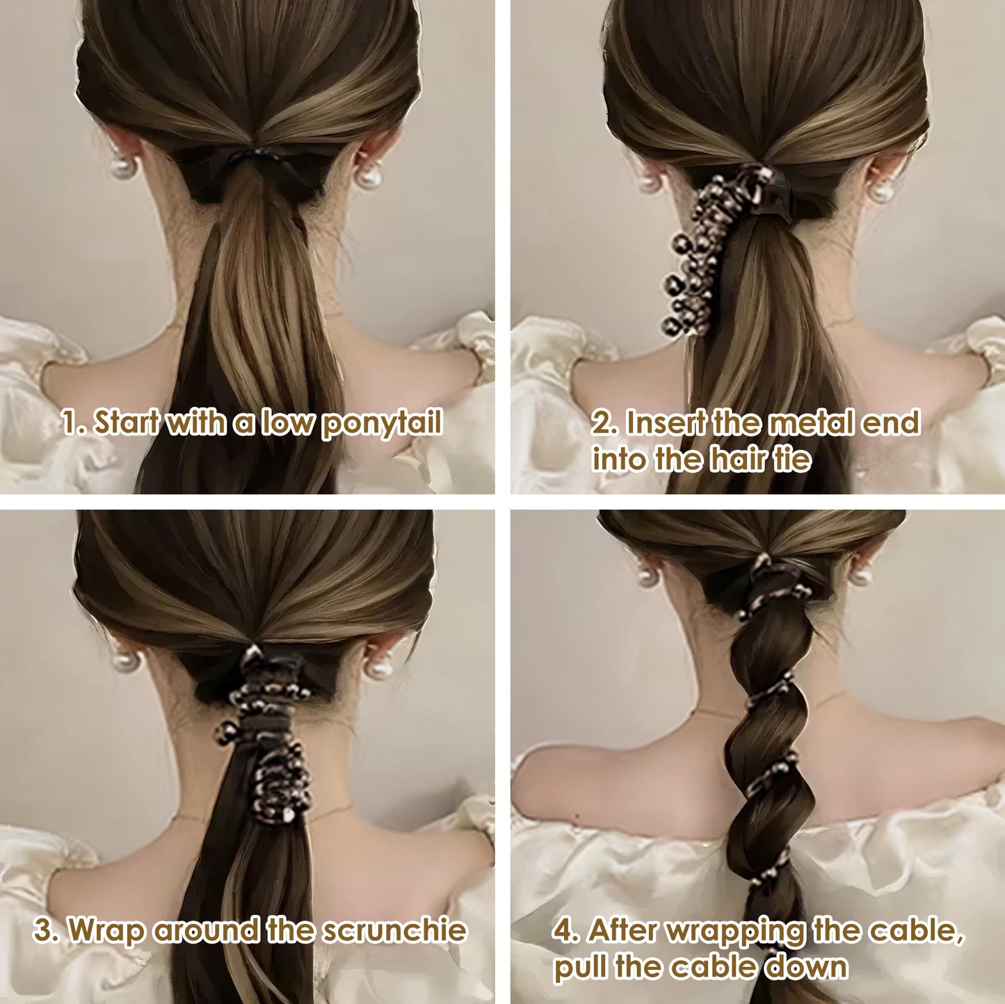 🏆Flash Sale⚡ 50K+ SOLD! 🎉🎁No Damage Soft Elastic Spiral Hair Ties,Best gifts