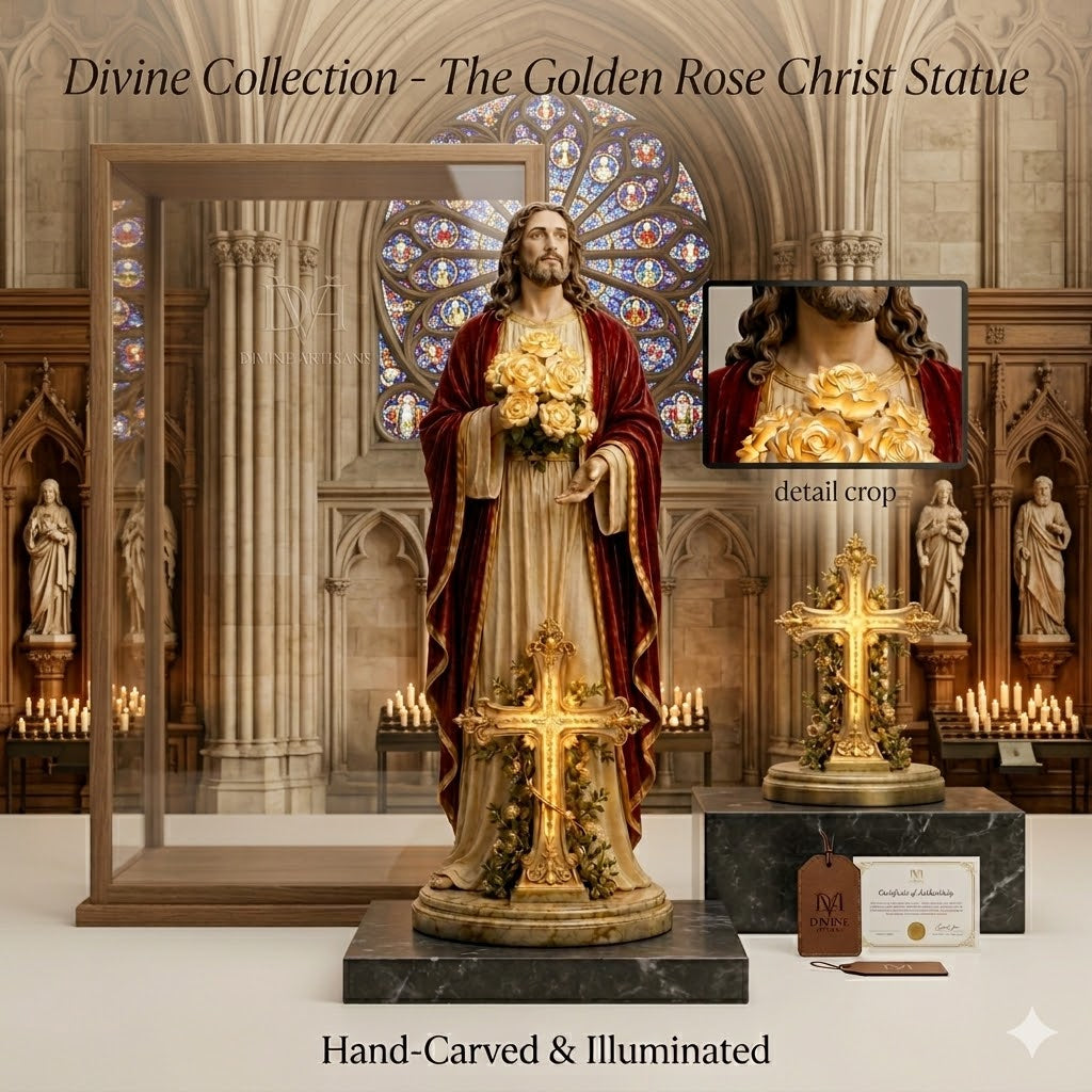 💛 Blessed Light of Jesus Garden Sculpture