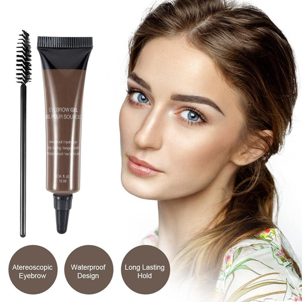 🔥Buy 1 Get 1 Free ⭐Long-lasting Waterproof Smudge-proof Liquid Eyebrow Gel/Tint (With Free Brush)