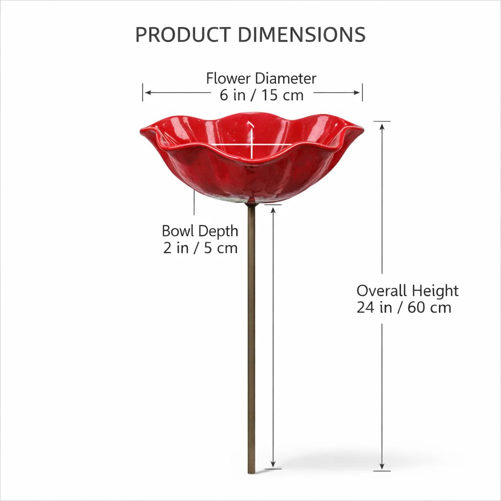 💖🎁2026 Mother's Day Gifts 49% Off--🎁Handmade Metal Flower Garden Stake🐦