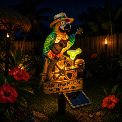 🔥Last Day 50% OFF🔥 - 🌴 Solar-Powered Parrot Garden Light – “Wastin' Away Again”