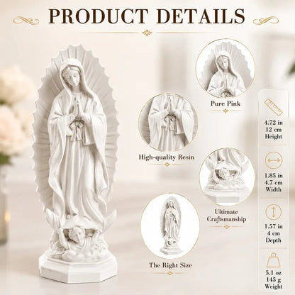 Resin Blessed Virgin Mary Rosary Holder Statue
