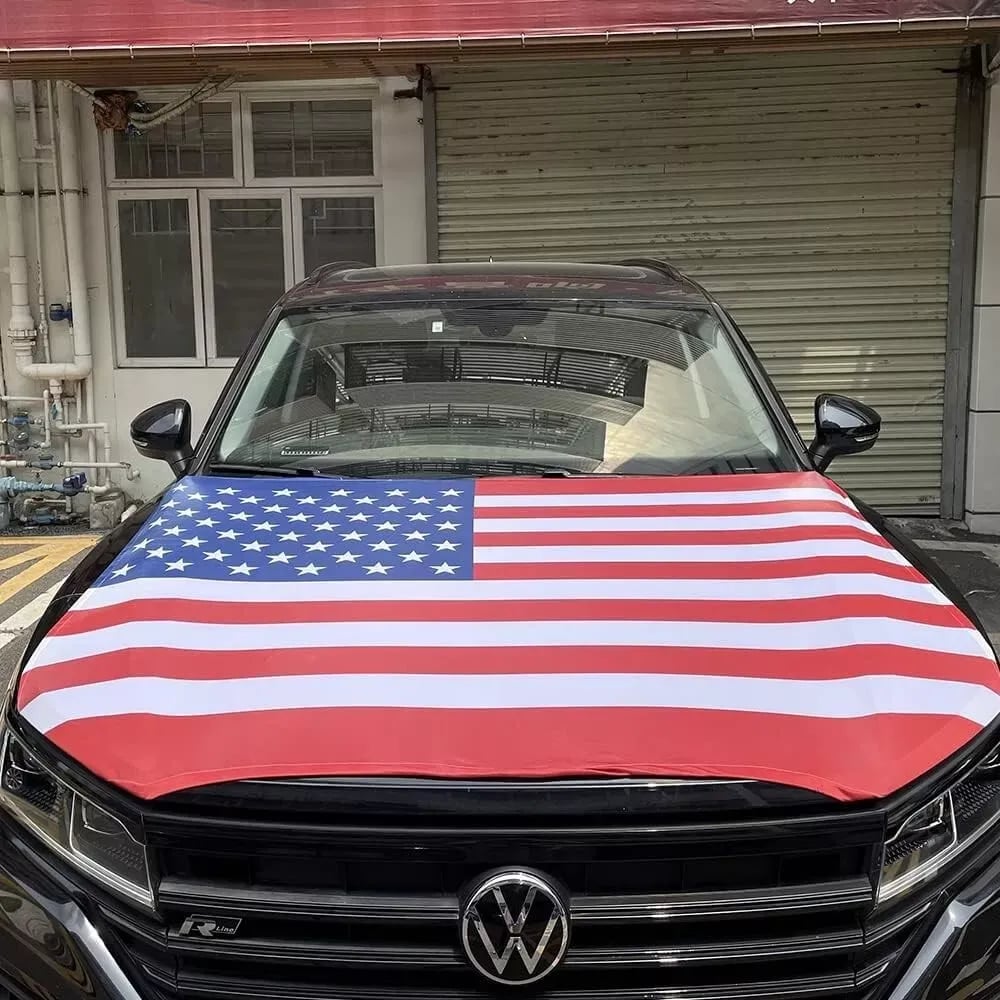 Sale: 49% OFF-American Flag Car Hood Cover Universal Size