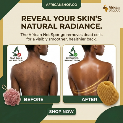 🔥 50% OFF 100% Authentic African Exfoliating Net Sponge