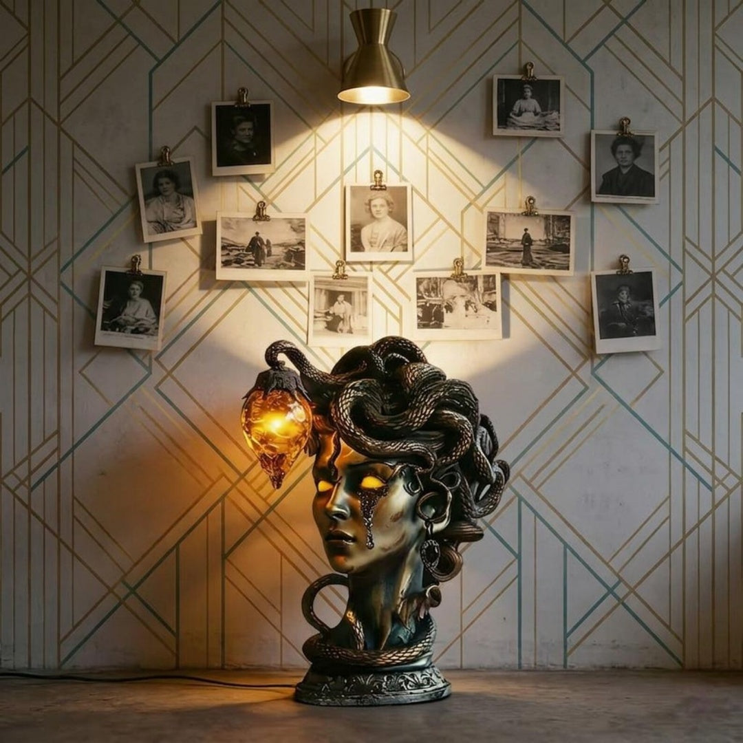 🐍 Medusa Handcrafted Gothic Table Lamp