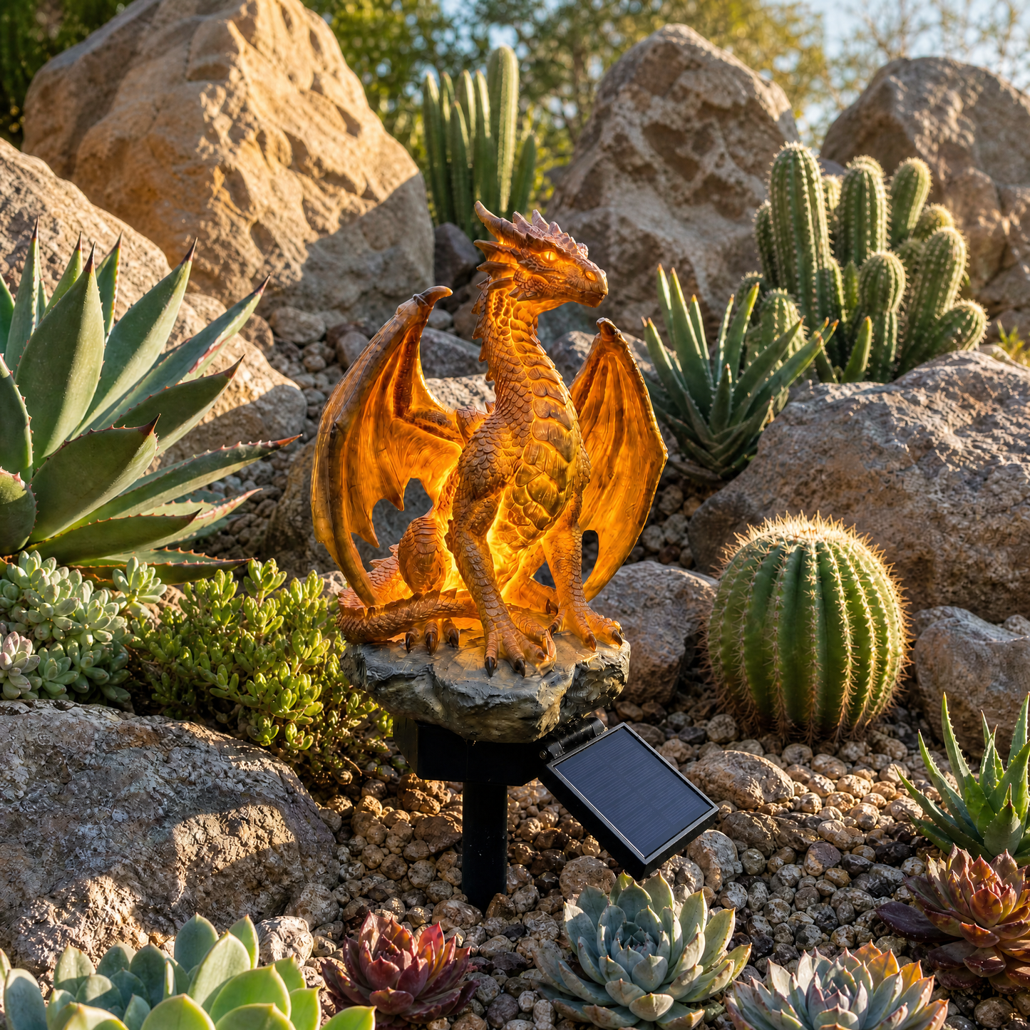 Golden Dragon Solar Light – 250th Anniversary Ember Edition for Yard & Garden 🏡🌿