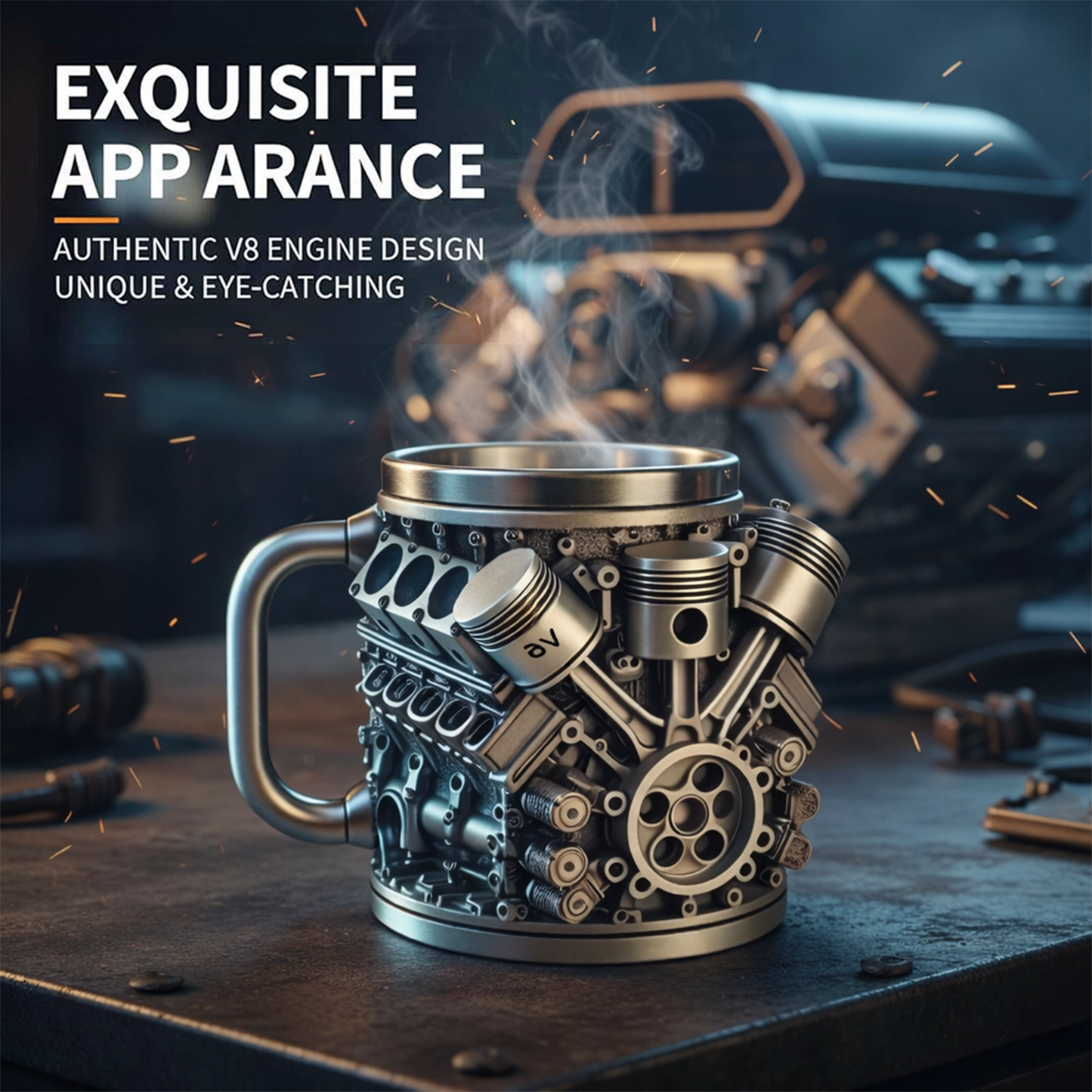 ⚡✨Ultimate V8 Engine Gift Mug & A Gearhead's Dream