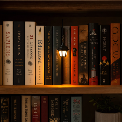 Library Lantern-Decorative Bookshelf Lighting