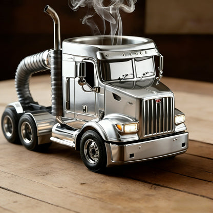 Durable Semi-Truck Shaped Coffee Mug – Handcrafted Resin Mug for Family & Friends 🚛☕
