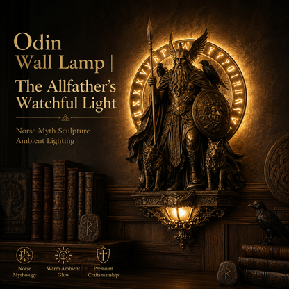 🔥Last Day 49% OFF - 2026 Odin Wall Lamp – The Allfather’s Watchful Light🛡️