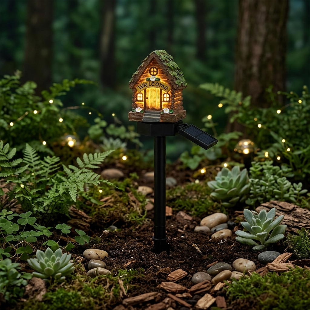 🔥Big Sale - 50% OFF🔥Solar Fairy-Tale Mushroom Cottage Garden Light – Magical LED Outdoor Decor for Gardens, Pathways & Cozy Backyard Spaces🍄