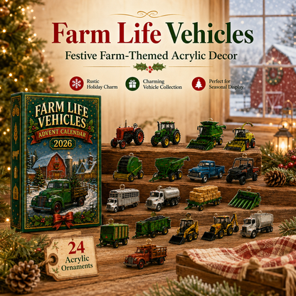 🎄 24-Day Vehicle Advent Calendar – Tractors, Trains & Big Machines 🚜🚂