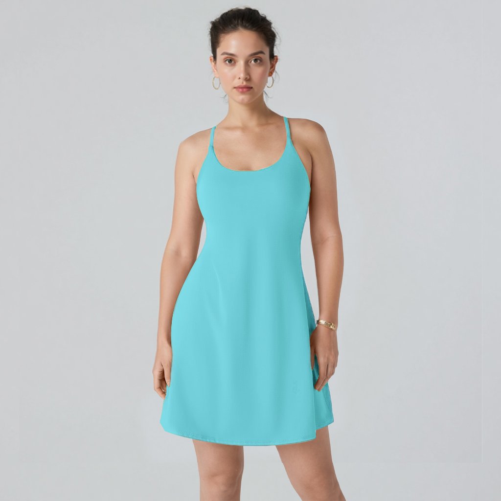🌈Athletic Dress with Unique Built-in Shorts✨