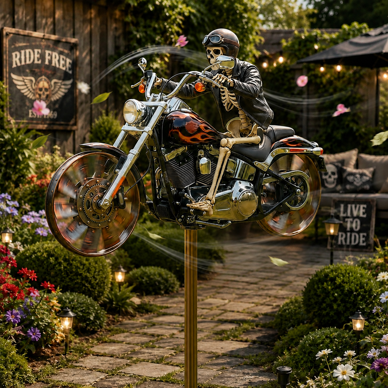 🔥Last Day Promo: 49% OFF 💀-Skull Motorcycle Windmill- 🏍️Buy 2 & Get FREE Shipping Today! 🚚