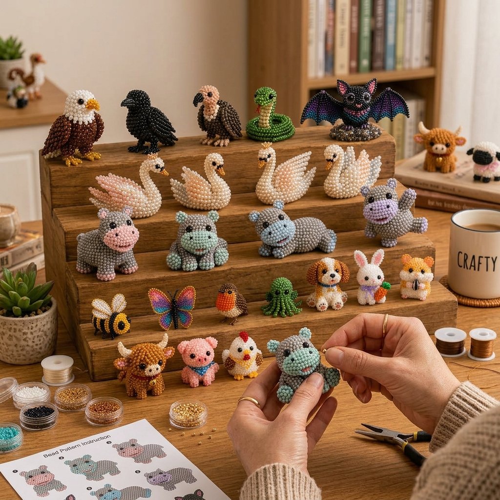🔥2026 Hot Sale -🧵 3D Beaded Animal DIY Kit | Perfect Gift for Craft & Animal Lovers ✨
