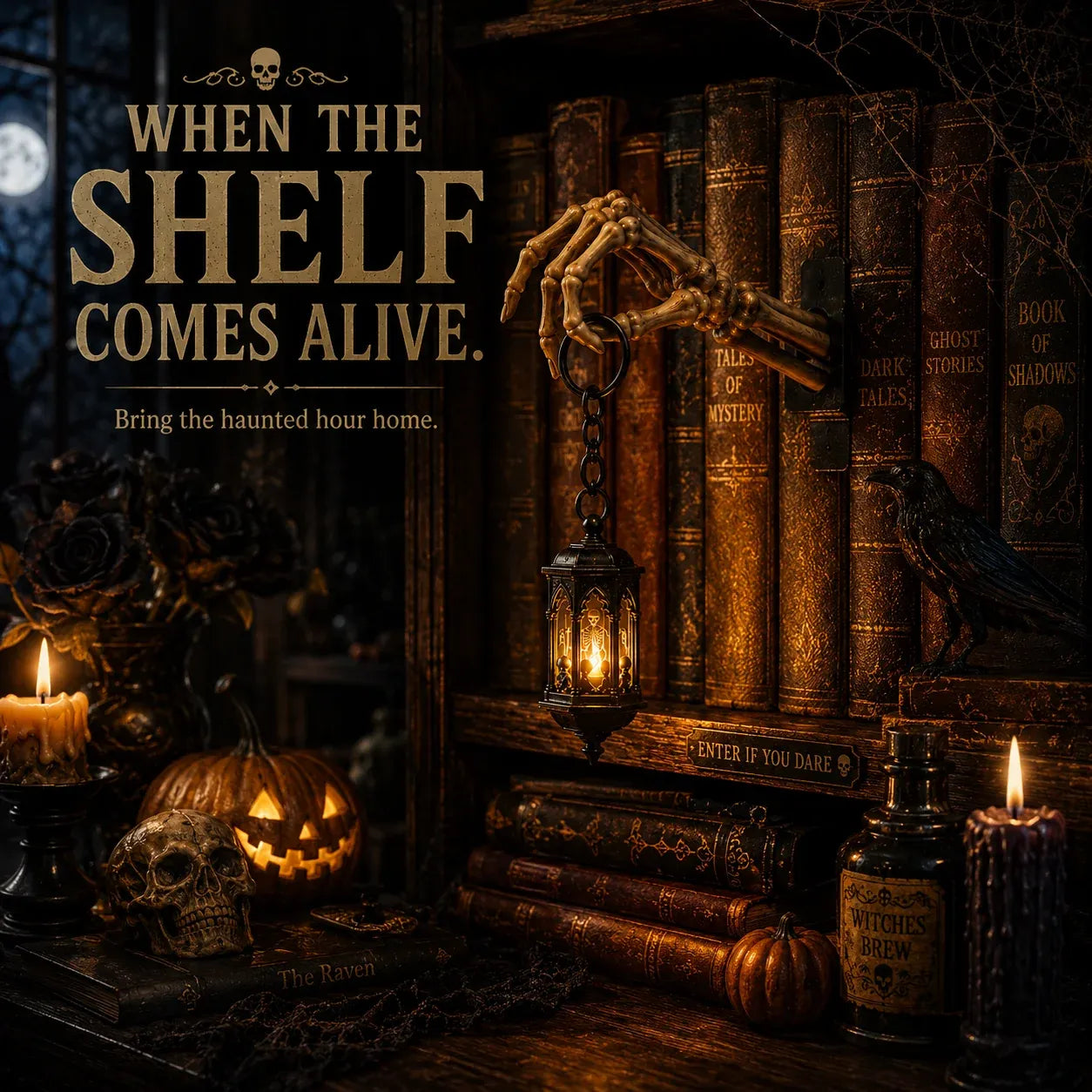 💀Skeleton Hand Lantern Shelf Light™