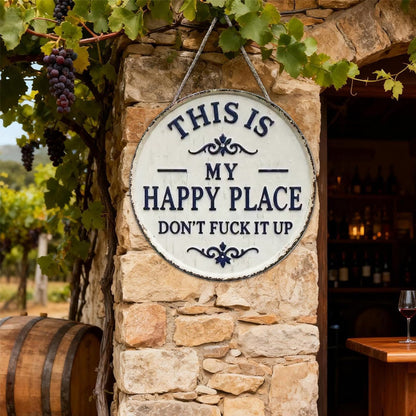 🏡✨ “This Is My Happy Place” Door Sign