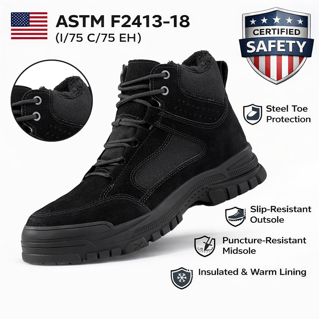 Men’s Comfortable Steel Toe Work Boots – Safe, Comfortable, Everyday Wear