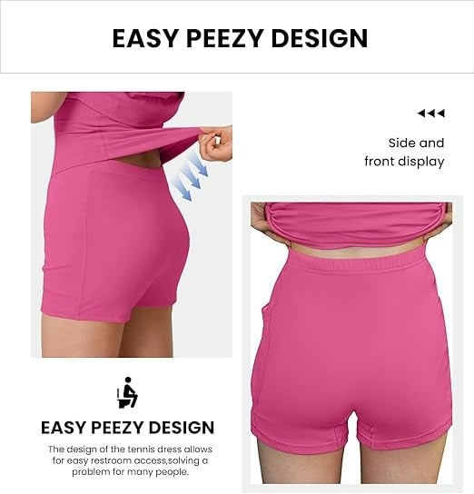 🌈Athletic Dress with Unique Built-in Shorts✨