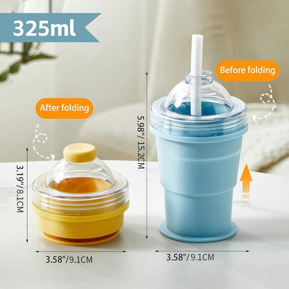 🧊 2026 New 2-In-1 Collapsible Silicone Ice Ball Maker Cup