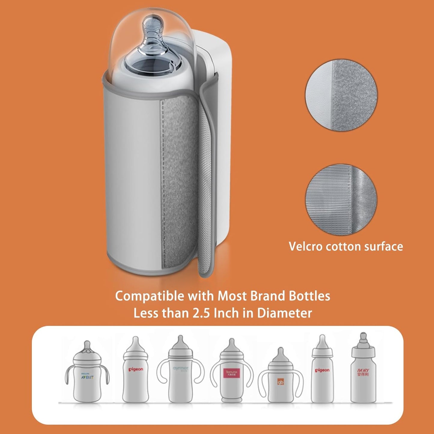 Portable Baby Milk Warmer 1 year warranty