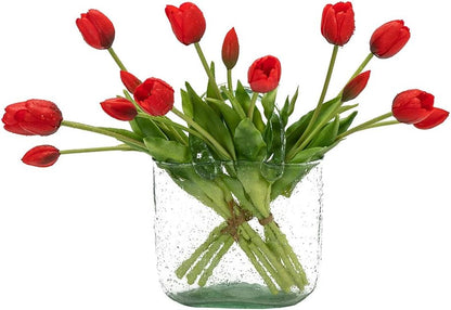 🌷 Realistic Latex Tulips | Artificial Flowers That Never Wilt — Perfect for Home, Wedding & Gifts