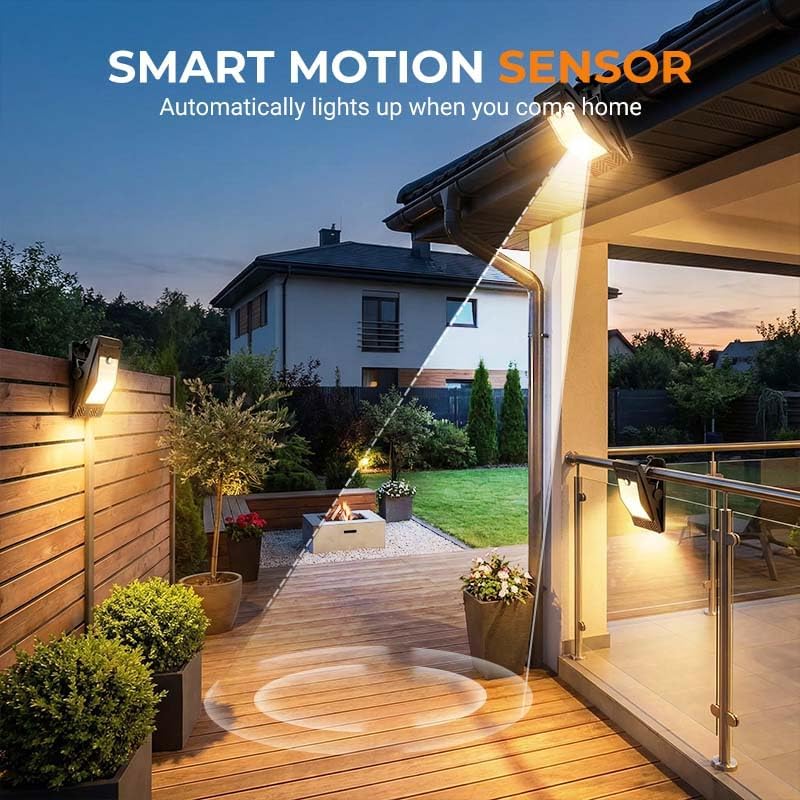 ☀️ Solar Clip Light with Motion Sensor – 2-Pack, 3 Modes, Waterproof Outdoor Light for Fence, Patio, Camping & Garage