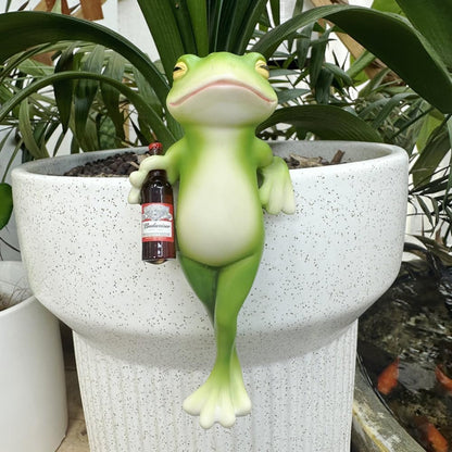 ONLY 3 SETS LEFT 🔥Cute Climbing Frog Planter Pot Decoration 🐸🌿