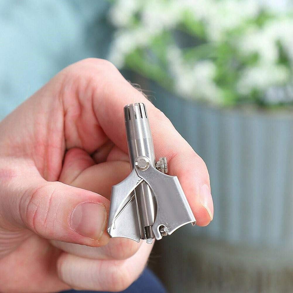 🔥🔥🔥Painless Manual Nose Hair Trimmer – No Pulling, Safe & Compact for Travel