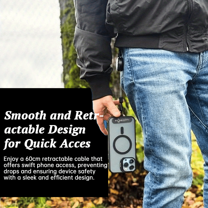 💪 Heavy Duty Anti-Theft Retractable Phone Lanyard | 🚫 Unbreakable ✅ Breakage Guarantee